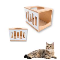 Nicho Para Gato 1pç Montado Acompanha Kit Fixação Casa para Gato Wave Nicho Para Gato 1pç Montado Acompanha Kit Fixação Casa para Gato Wave