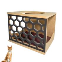 Nicho Para Gato MDF Resistente Montado Com Carpete Antiderrapante Casinha Para Gato Suspensa Nicho Para Gato MDF Resistente Montado Com Carpete Antiderrapante Casinha Para Gato Suspensa