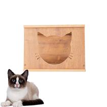 Nicho Para Gato Padrão de Parede Frente Cara de Gato 1pç LAMINADO
