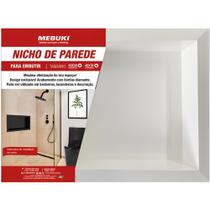 Nicho Para Parede Embutir Banherio Porta Utensílios Organizar Plástico Reforçado Cores 30x40 Mebuki