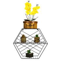 Nicho para Plantas e Jardins Hexagonal com Fundo - Fiver