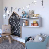 Nicho para Quarto Infantil Retangular 60x16cm