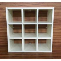 Nicho Para Toalhas 9 Lugares Mdf 15mm Brancotx 45x45x20cm