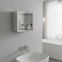 Nicho Parede Sala Banheiro Espelho Prata Decoração