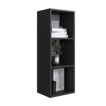 Nicho Parede vertical Organizador Multiuso Funcionale Preto - Art In Móveis