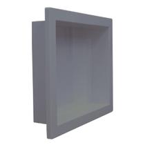 Nicho Plastilit Embutir na Parede 30x40cm Cinza