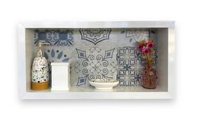 Nicho Porcelanto banheiro Marbella 30x60x11 Bordas em alumínio Nicho Porcelanto banheiro Marbella 30x60x11 Bordas em alumínio