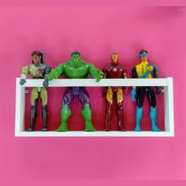 Nicho Porta Bonecos Marvel Barbie Prateleira Organizadora de Brinquedos Pelúcia Infantis Mdf 55cm Nicho Porta Bonecos Marvel Barbie Prateleira Organizadora de Brinquedos Pelúcia Infantis Mdf 55cm