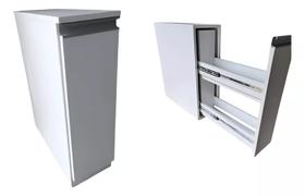 Nicho Porta Óleo E Tempero Mdf Branco 20x60x50 Parte Interna