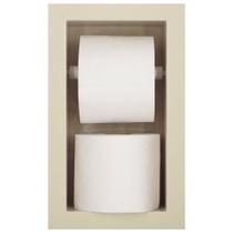 Nicho Porta Papel Higiênico Duplo Para Banheiro Organizador Em Porcelanato (Bege Marmorizado) Nicho Porta Papel Higiênico Duplo Para Banheiro Organizador Em Porcelanato (Bege Marmorizado)