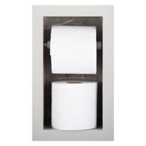 Nicho Porta Papel Higiênico Duplo Para Banheiro Organizador Em Porcelanato (Pietra) Nicho Porta Papel Higiênico Duplo Para Banheiro Organizador Em Porcelanato (Pietra)