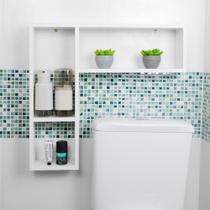 Nicho Porta Papel Organizador Branco para Banheiro Andorinha Nicho Porta Papel Organizador Branco para Banheiro Andorinha