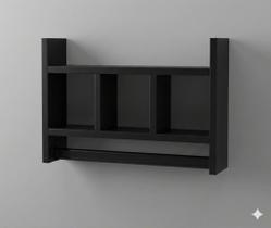 Nicho Porta Toalha Banheiro MDF Branco 47x30cm Organizador Toalhas Papel Toalha Cozinha Nicho Porta Toalha Banheiro MDF Branco 47x30cm Organizador Toalhas Papel Toalha Cozinha