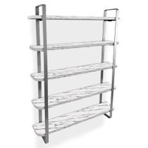 Nicho Prateleira De Parede Expositor Organizador Arusi 100 Esmaltes 5 Prateleiras