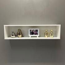 Nicho Prateleira Retangular Branco 68x20x23 Organizador