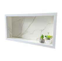 Nicho Premium Para Banheiro Em Porcelanato 60x30 Com Borda em Alumínio