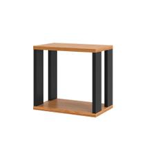 Nicho Quadrado Anah Freijó e Preto Nicho Quadrado Anah Freijó e Preto