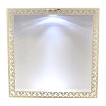 Nicho Quadrado Arabesco com Led 37x37x12 Mdf Pintado