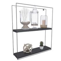 Nicho quadrado estilo 40 x 10 x 45cm - preto - dicarlo Nicho quadrado estilo 40 x 10 x 45cm - preto - dicarlo