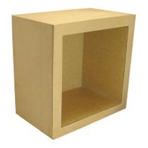 Nicho Quadrado Simples 31x12 Mdf Madeira