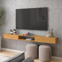 Nicho Rack Suspenso Sala Quarto 200cm Impacto 2.0 Patrimar Cinamomo