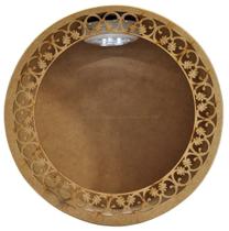 Nicho Redondo Arabesco com Led 23x12 Mdf Madeira