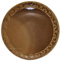Nicho Redondo Arabesco com Led 30x12 Mdf Madeira