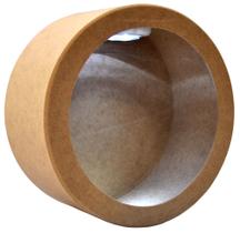 Nicho Redondo Simples com Led 37x12 Mdf Madeira