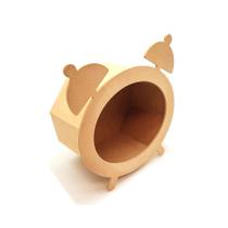 Nicho Relógio em MDF Cru Pendure na Parede e Decore com Estilo Rústico e Criativo