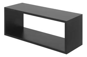 Nicho Retangular 50x25 Preto 15cm de Profundidade Sala Banheiro Cozinha Decorativo