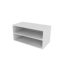 Nicho Retangular com Prateleira Glas Branco