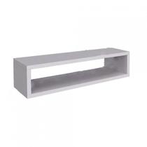 Nicho Retangular Decorativo 70cm X 25 Cm X 15cm Branco Em Mdf