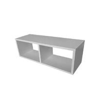 Nicho Retangular Duplo Mdf 20x60x20 Cm
