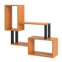 Nicho Retangular em Mdf F25 Freijó Preto 81x73x19 cm Dalla Costa