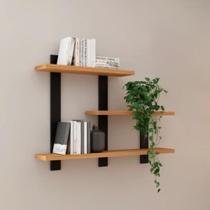 Nicho Retangular Industrial 100% MDF Freijó Preto 85x70 Cm Pradel Nicho Retangular Industrial 100% MDF Freijó Preto 85x70 Cm Pradel