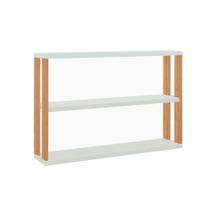 Nicho Retangular Lanes 100% MDF Off White e Freijó