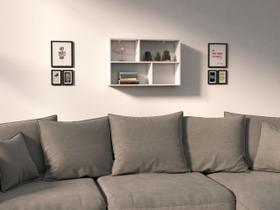 Nicho Retangular Prateleiras 60Lx38Ax15P BRANCO