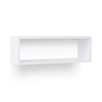 Nicho Retangular (Selo FSC) 60 X 20 cm Branco com Suportes Embutidos e Kit para fixação