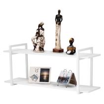 Nicho Sala e Quarto Branco Com Prateleiras Branco 80cm
