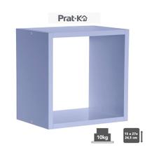 Nicho Simples Kids em MDF Azul Serenity 1,2x27x24,5x15cm - PratK