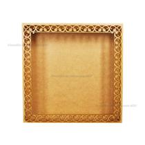 Nicho Simples Quadrado Arabesco M 31x31x12 Mdf Madeira