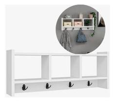 Nicho Suporte De Parede Casaco Bolsa Em Mdf 75cm Versatil Nicho Suporte De Parede Casaco Bolsa Em Mdf 75cm Versatil