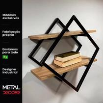 Nicho Suspenso De Ferro Com Madeira Modelo Kasper Novo Nicho Suspenso De Ferro Com Madeira Modelo Kasper Novo