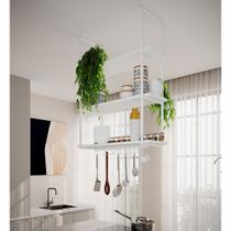Nicho Suspenso para Divisória Apartamento Denver 80cm - Branco Nicho Suspenso para Divisória Apartamento Denver 80cm - Branco
