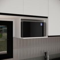 Nicho Suspenso Para Microondas Até 38l MDF Branco