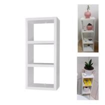Nicho Triplo Mesa Organizador Quarto Sala Banheiro 100% Mdf