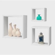Nichos brancos kit com 3 unidades