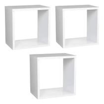 Nichos Decorativos Quadrados Brancos MDF 15mm Nichos Decorativos Quadrados Brancos MDF 15mm