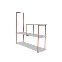 NichoTriplo 60x15cm Rose Gold - Decore com Estilo e Delicadeza