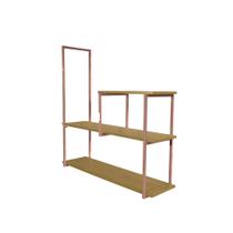 NichoTriplo 90x15cm Rose Gold - Decore com Estilo e Delicadeza NichoTriplo 90x15cm Rose Gold - Decore com Estilo e Delicadeza